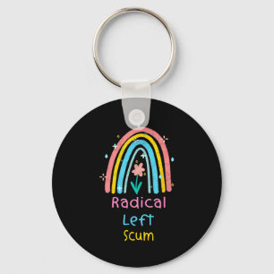 Us Quote Protest Ironically Funny Radical Left S R Key Ring