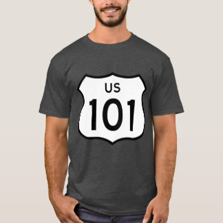 US Route 101 Sticker T-Shirt