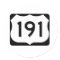 US Route 191 Sign