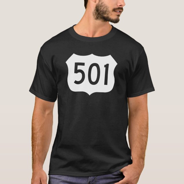 US Route 501 Sign T-Shirt (Front)