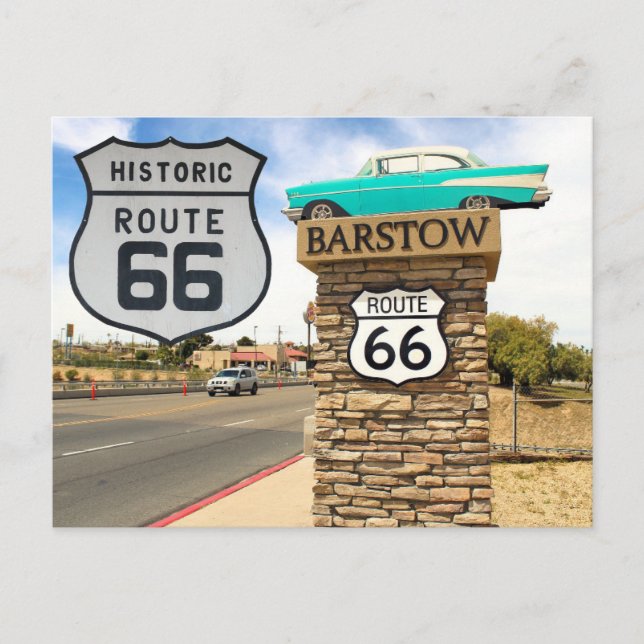 US Route 66 Travel photo postcard  (Front)