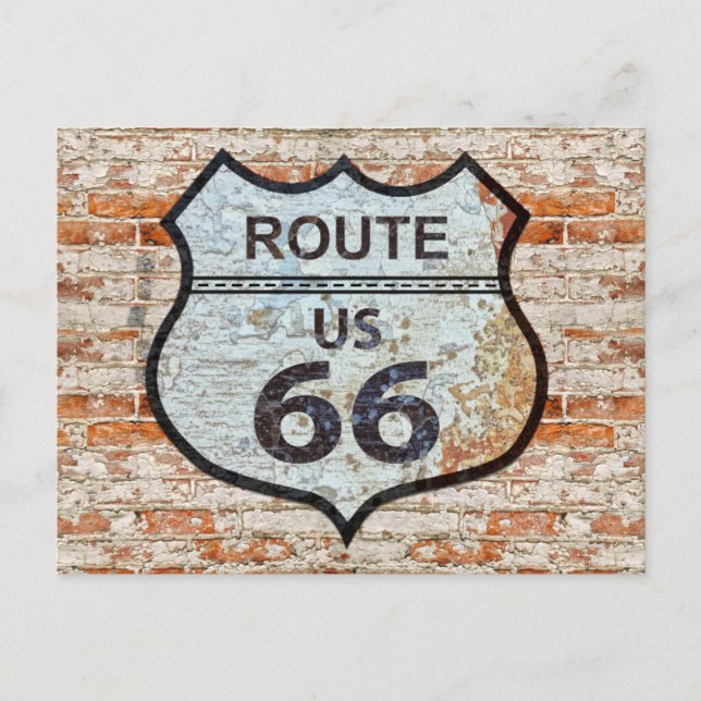 US Route 66 Travel Postcard (Front)