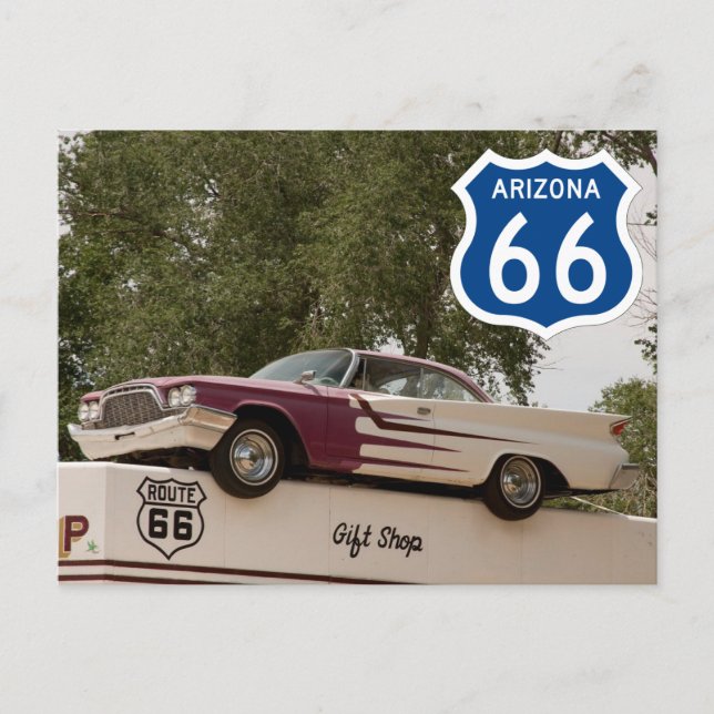 US Route 66 Travel Postcard (Front)