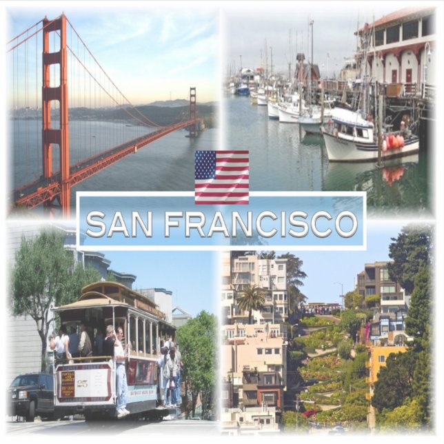 US San Francisco - Golden Gate Bridge - Cable Car. (Front)