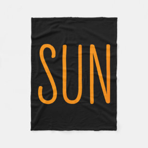 Us Solar Eclipse Sun Couples Illustration Fleece Blanket