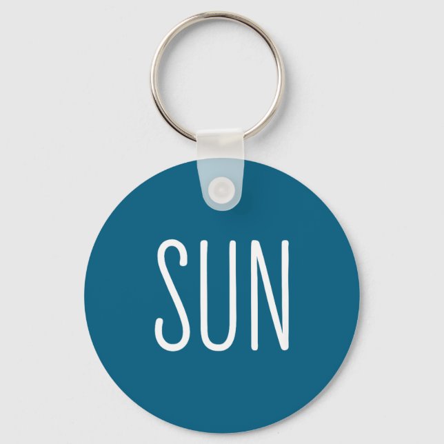 Us Solar Eclipse Sun Couples Key Ring (Front)