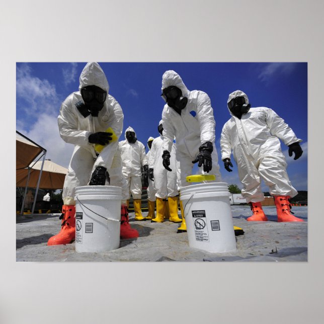 US Soldiers from the 457th Chemical Battalion Poster (Front)