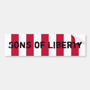 US_Sons_OfLiberty_9Stripes_Flag, Sons of Liberty Bumper Sticker