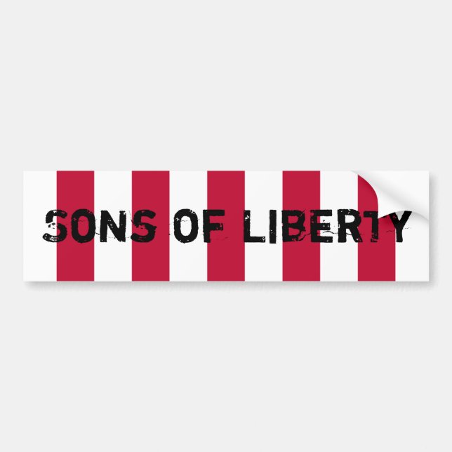 US_Sons_OfLiberty_9Stripes_Flag, Sons of Liberty Bumper Sticker (Front)