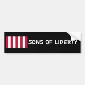 US_Sons_OfLiberty_9Stripes_Flag, SONS OF LIBERTY Bumper Sticker