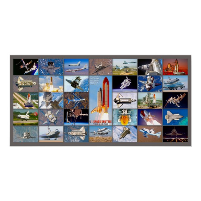 US SPACE SHUTTLE 1981-2011 “MONTAGE” POSTER (Front)