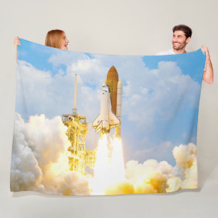 US SPACE SHUTTLE ATLANTIS FLEECE BLANKET