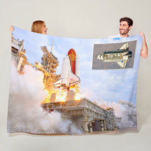 US SPACE SHUTTLE ENDEAVOUR FLEECE BLANKET