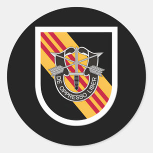 Us Special Forces 5Th Special Forces Classic Round Sticker