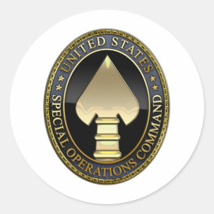 US Special Operations Command Classic Round Sticker