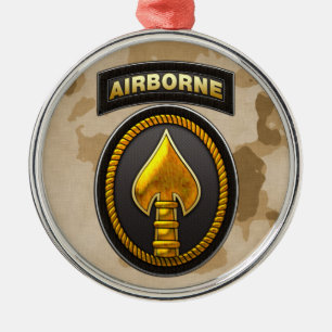 US Special Operations Command Metal Tree Decoration