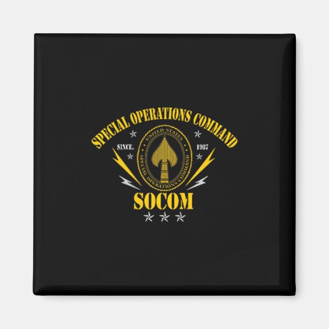 Us Special Operations Command Socom Patriotic Vete Magnet (Front)
