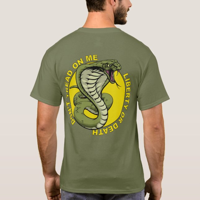 US Spyder Ryders - Don't Tread On Me back T-Shirt (Back)