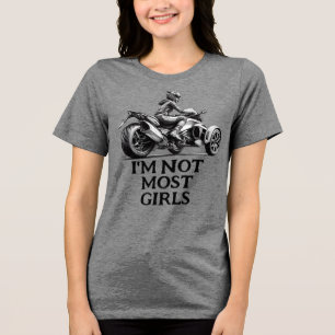 US Spyder Ryders - Not Most Girls Tri-Blend Shirt