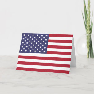 US Stars and Stripes Card