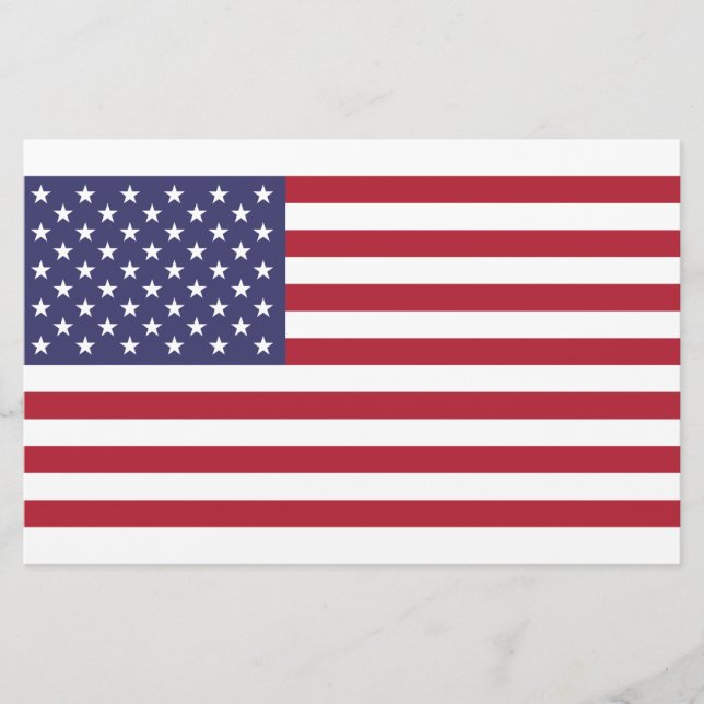 US Stars and Stripes Stationery (Front)