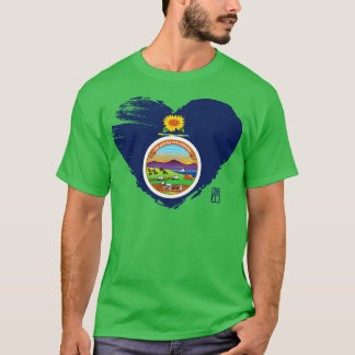 US State I Love Kansas Kansas Flag TShirt