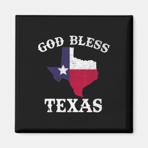 Us State Texas Flag Texan God Bless Texas Magnet
