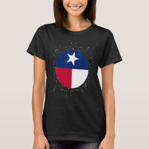 Us State Texas Pride Texan Flag Fireworks Patrioti T-Shirt