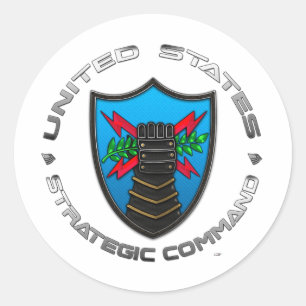 US Strategic Command Classic Round Sticker