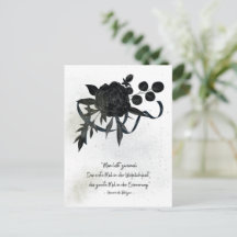 US | Stylish Sympathy Card - One Lives Twice