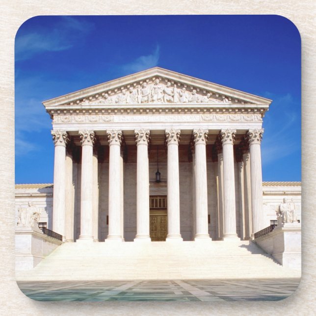 US Supreme Court building, Washington DC, USA Coaster (Front)