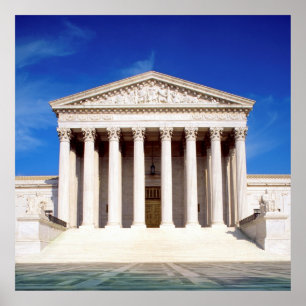US Supreme Court building, Washington DC, USA Poster
