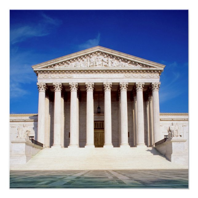 US Supreme Court building, Washington DC, USA Poster (Front)