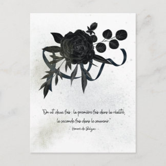 US | Sympathy Card – Black Rose