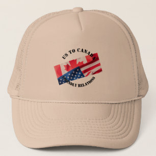 us to canada  trucker hat