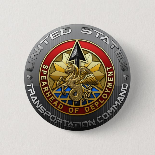 US Transportation Command 6 Cm Round Badge (Front)