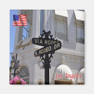 US U.S.A. Los Angeles Beverly Hills Rodeo Drive Magnet