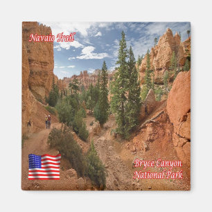 US U.S.A. National Park Bryce Canyon Navaio Trail Magnet