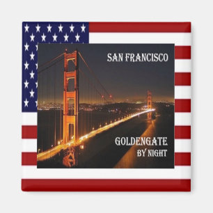 US U.S.A. San Francisco Alamo Square Golden Gate Magnet