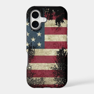 US/USA, SAD flag on black background