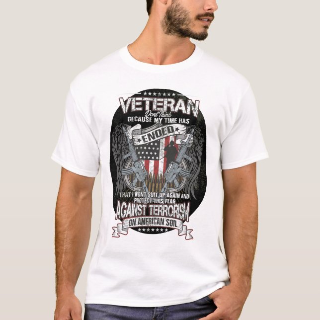 US Veteran  Against Terrorism T-Shirt (Front)
