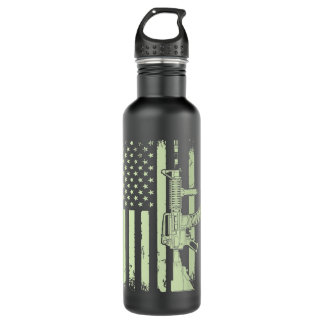 US Veteran Flag 55 710 Ml Water Bottle