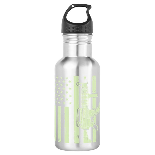 US Veteran Flag 55 710 Ml Water Bottle (Front)