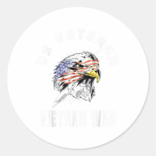 Us Veteran Vietnam War - Military War Campaign Classic Round Sticker