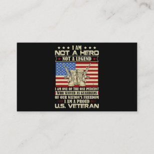 US Veteran; Who Served as Guardians of Our Nations Business Card