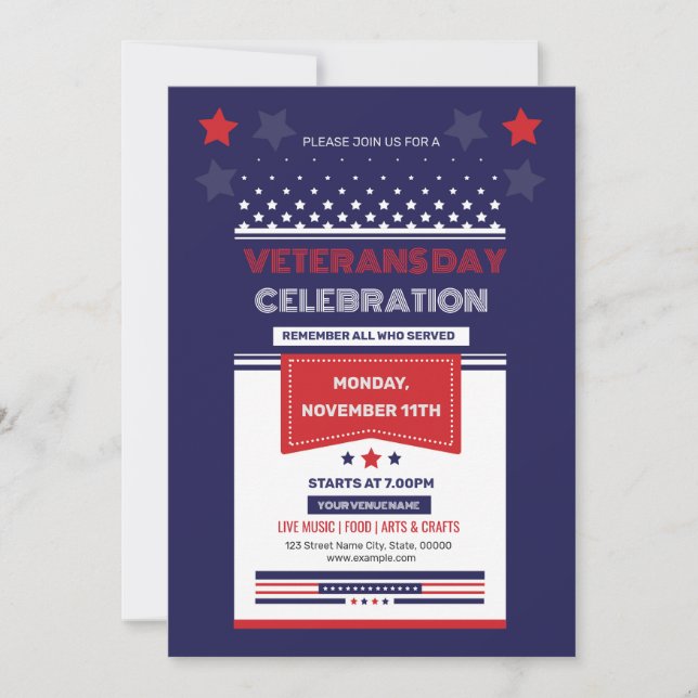 US Veterans Day Flyer Template (Front)