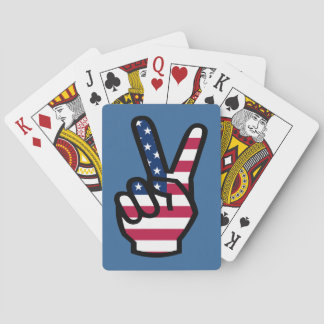 US Victory Sign Playing Cards
