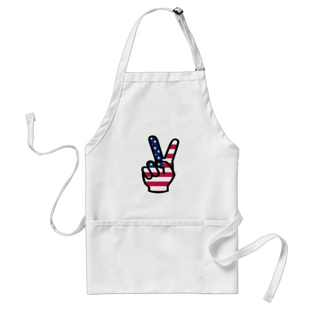 US Victory Sign Standard Apron (Front)