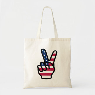 US Victory Sign Tote Bag