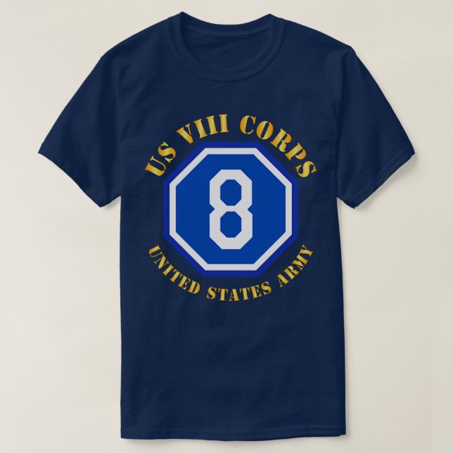 US VIII Corps  w SSI X T-Shirt (Design Front)